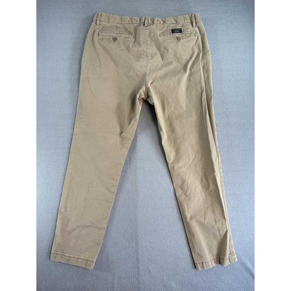 Banana Republic Pants Mens 36x30 Beige Slim Fit Lived-In Chino Stretch Casual